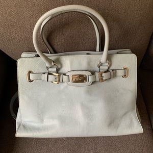 Michael Kors powder blue satchel handbag